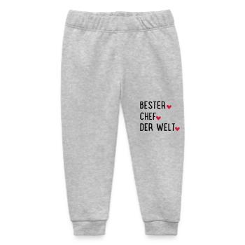 Bester Chef - Baby Organic Jogginghose Baby Tumbler von Stanley/Stella - Grau meliert - Vorne