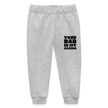 dein Vater ist mein Cardio - Baby Organic Jogginghose Baby Tumbler von Stanley/Stella - Grau meliert - Vorne