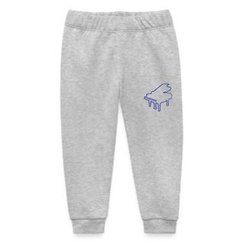Piano Piano Playing Classical Music Instrument - Baby Organic Sweatpants by Stanley/Stella - heather grey - Front