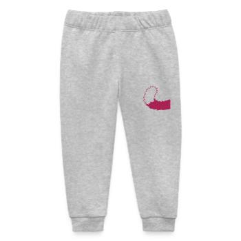 Cat Dog Tail Hairy Pet Tail - Baby Organic Sweatpants by Stanley/Stella - heather grey - Front
