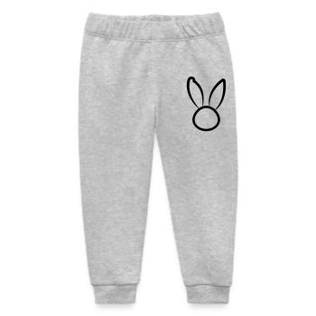 / Head - Outline - Baby Organic Sweatpants by Stanley/Stella - heather grey - Front
