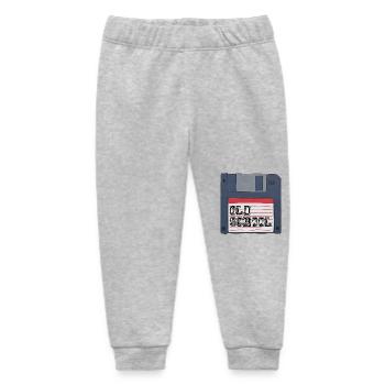 Old school Diskette Retro Vintage 80er 90er Kids - Baby Organic Jogginghose Baby Tumbler von Stanley/Stella - Grau meliert - Vorne