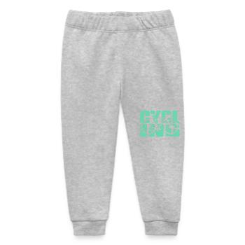 Explore the Outdoors Two Wheel Adventure Quote - Baby Organic Sweatpants by Stanley/Stella - heather grey - Front