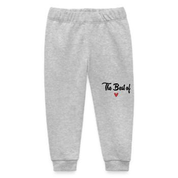 HAPPY FATHER'S DAY. DAD. FATHER'S DAY. FATHER - Baby Organic Sweatpants by Stanley/Stella - heather grey - Front