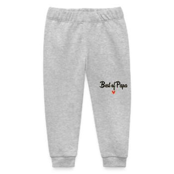 PAPA. VATERTAG. FROHER VATERTAG. ALLES GUTE ZUM GEBURTSTAG. - Baby Organic Jogginghose Baby Tumbler von Stanley/Stella - Grau meliert - Vorne