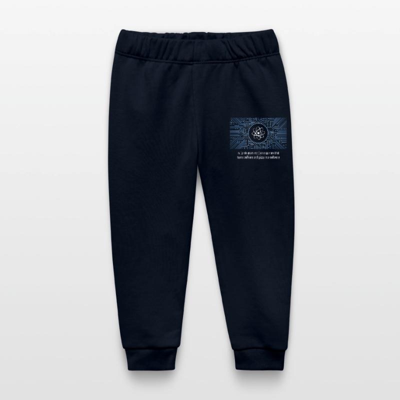 nerd programmer big bang board CPU pc code LOL Baby Organic Sweatpants by Stanley/Stella