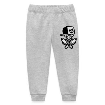 baby cool graffiti - Baby Organic Jogginghose Baby Tumbler von Stanley/Stella - Grau meliert - Vorne