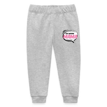 Mama Mutter Baby bekommen Schwangerschaft Kinder - Baby Organic Jogginghose Baby Tumbler von Stanley/Stella - Grau meliert - Vorne