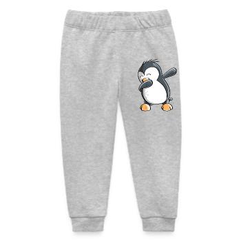 Dab Dance Pinguin - Dabbing - Fun Comic - Geschenk - Baby Organic Jogginghose Baby Tumbler von Stanley/Stella - Grau meliert - Vorne