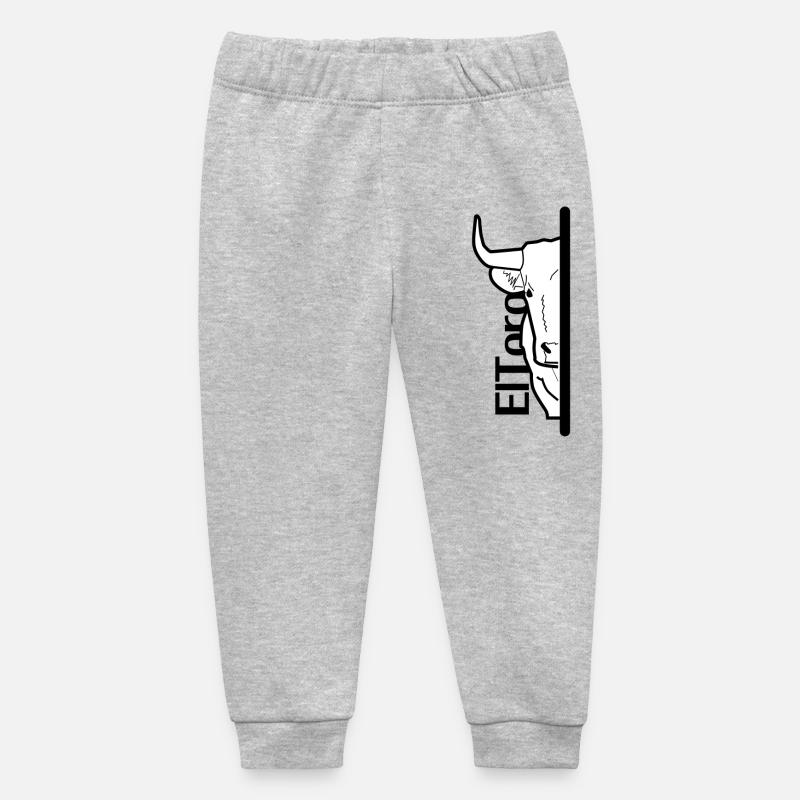 taureau caché - Pantalon de jogging bébé bio Stanley/Stella - gris chiné