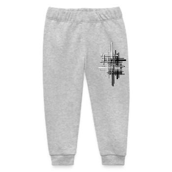 Linien - Baby Organic Jogginghose Baby Tumbler von Stanley/Stella - Grau meliert - Vorne