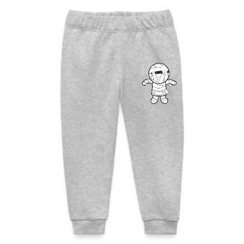 Kindershirt Mumie Shirtmotiv eingewickelte Mumie - Baby Organic Jogginghose Baby Tumbler von Stanley/Stella - Grau meliert - Vorne