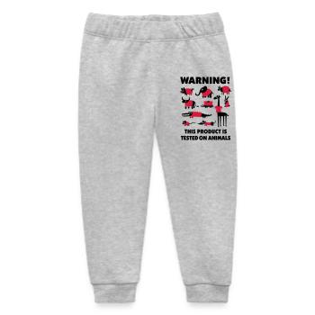 Warning this product is tested on animals 3Clr - Baby Organic Sweatpants by Stanley/Stella - heather grey - Front