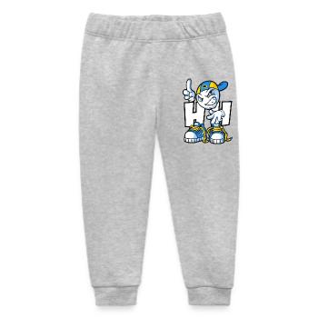 Hip hop cartoon - Baby Organic Sweatpants by Stanley/Stella - heather grey - Front