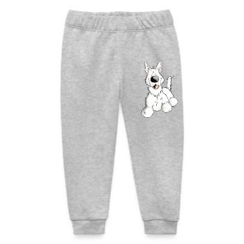White German Shepherd Dog - Breed - Dogs - Baby Organic Sweatpants by Stanley/Stella - heather grey - Front