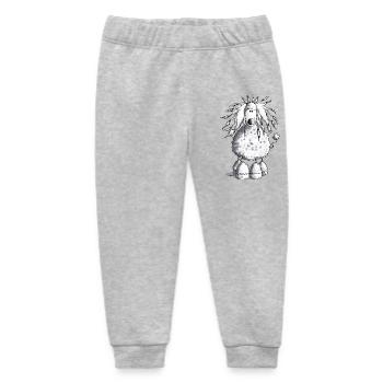 Funny Poodel - Dog - Dogs - Baby Organic Sweatpants by Stanley/Stella - heather grey - Front