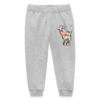 Farbklecks Kuh - Baby Organic Jogginghose Baby Tumbler von Stanley/Stella - Grau meliert - Vorne