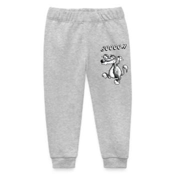 Wild Wolf - Baby Organic Sweatpants by Stanley/Stella - heather grey - Front