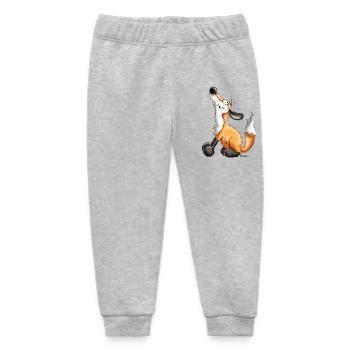Lustiger Fuchs - Fox - Tiere - Comic - Fun - Art - Baby Organic Jogginghose Baby Tumbler von Stanley/Stella - Grau meliert - Vorne