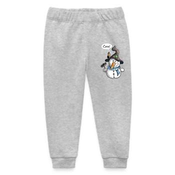 Lustiger Schneemann - Schneemänner - Snow - Baby Organic Jogginghose Baby Tumbler von Stanley/Stella - Grau meliert - Vorne