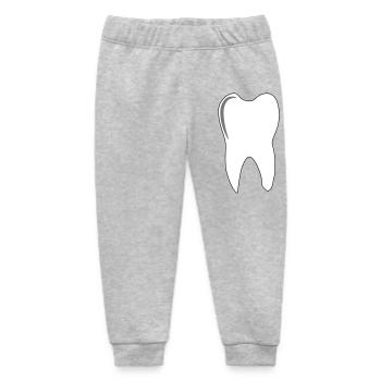 Backenzahn - Baby Organic Jogginghose Baby Tumbler von Stanley/Stella - Grau meliert - Vorne
