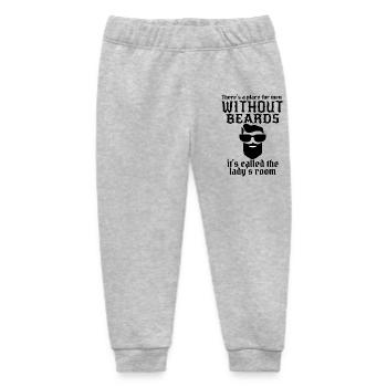 Mann mit Bart - Baby Organic Jogginghose Baby Tumbler von Stanley/Stella - Grau meliert - Vorne