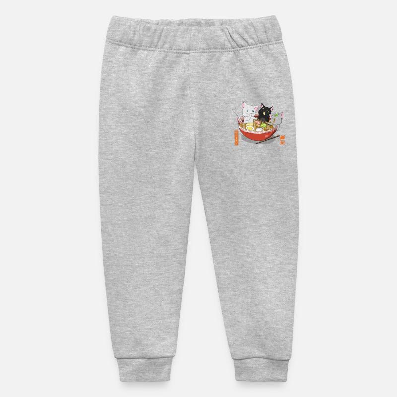 Ramen Chats - Pantalon de jogging bébé bio Stanley/Stella - gris chiné