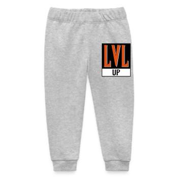 level up nerd cod - Baby Organic Sweatpants by Stanley/Stella - heather grey - Front