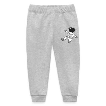 Astronaut Motiv - Baby Organic Jogginghose Baby Tumbler von Stanley/Stella - Grau meliert - Vorne
