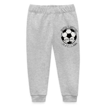 Cooler Jugend Fußball Schirm - Baby Organic Jogginghose Baby Tumbler von Stanley/Stella - Grau meliert - Vorne