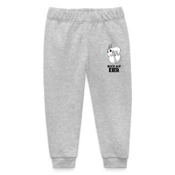 Bock auf Eier - Ziege Ziegenbock - Baby Organic Jogginghose Baby Tumbler von Stanley/Stella - Grau meliert - Vorne