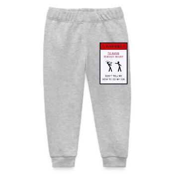 Don't tell me how to do my job - Baby Organic Sweatpants by Stanley/Stella - heather grey - Front