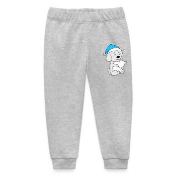 Hund Hunderasse Malteser - Baby Organic Jogginghose Baby Tumbler von Stanley/Stella - Grau meliert - Vorne