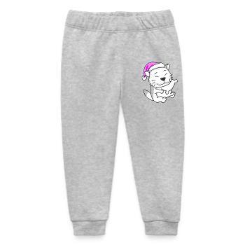 Cat cat breed Burmilla - Baby Organic Sweatpants by Stanley/Stella - heather grey - Front