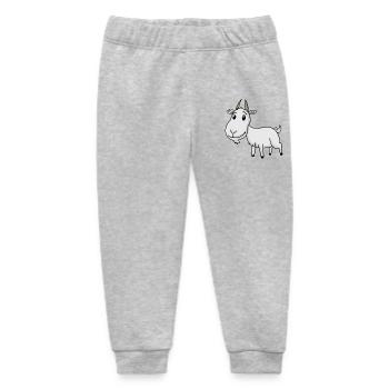 Ziege Niedlich - Baby Organic Jogginghose Baby Tumbler von Stanley/Stella - Grau meliert - Vorne
