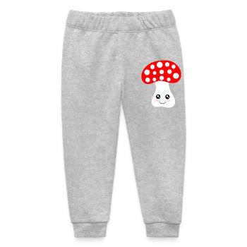 Kawaii, mushroom, toadstool - Baby Organic Sweatpants by Stanley/Stella - heather grey - Front