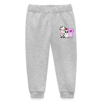 Bauernhof Tiere - Baby Organic Jogginghose Baby Tumbler von Stanley/Stella - Grau meliert - Vorne