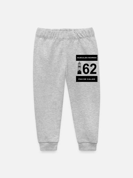62 pas de calais - Pantalon de jogging bébé bio Stanley/Stella - gris chiné