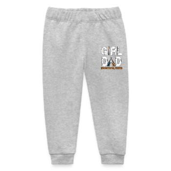 Girl Dad: Her Protector Forever - Baby Organic Sweatpants by Stanley/Stella - heather grey - Front