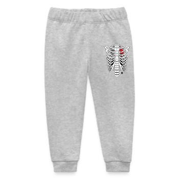 SKELETON - Baby Organic Jogginghose Baby Tumbler von Stanley/Stella - Grau meliert - Vorne