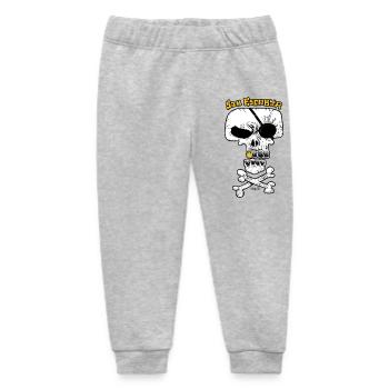 SAN ESCOBAR - Pirate Flag / Skull - Baby Organic Sweatpants by Stanley/Stella - heather grey - Front