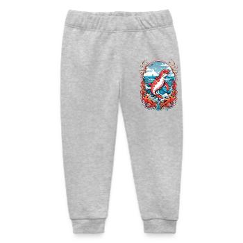 Sea creatures - Baby Organic Sweatpants by Stanley/Stella - heather grey - Front
