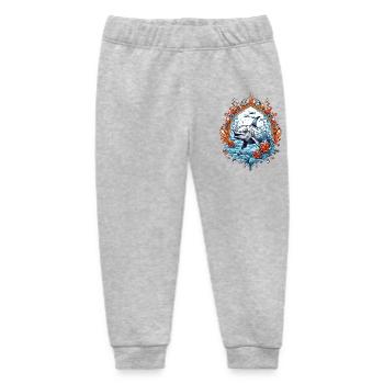 Sea Creatures, Fish - Baby Organic Sweatpants by Stanley/Stella - heather grey - Front