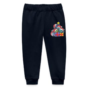 Katze Baum Weihnachten Weihnachtsbaum - Baby Organic Jogginghose Baby Tumbler von Stanley/Stella - Navy - Vorne