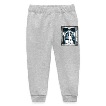 Medizinische Kunst Thoraxmalerei Radiologie - Baby Organic Jogginghose Baby Tumbler von Stanley/Stella - Grau meliert - Vorne