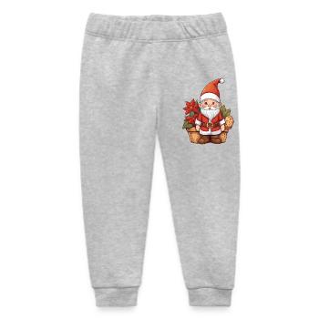 Weihnachts Wichtel - Baby Organic Jogginghose Baby Tumbler von Stanley/Stella - Grau meliert - Vorne