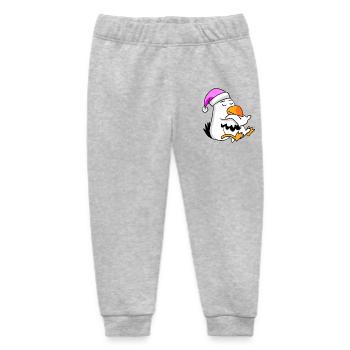 Seagull Tired Sleeping Sleeping Girl - Baby Organic Sweatpants by Stanley/Stella - heather grey - Front