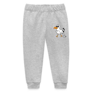 Seagull Funny Motif - Baby Organic Sweatpants by Stanley/Stella - heather grey - Front
