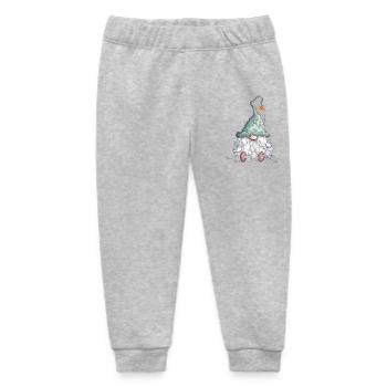 Wichtel Zwerg Weihnachtswichtel Feiertage - Baby Organic Jogginghose Baby Tumbler von Stanley/Stella - Grau meliert - Vorne