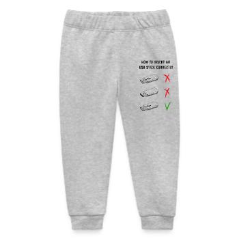 How to insert an usb stick correctly - Baby Organic Jogginghose Baby Tumbler von Stanley/Stella - Grau meliert - Vorne